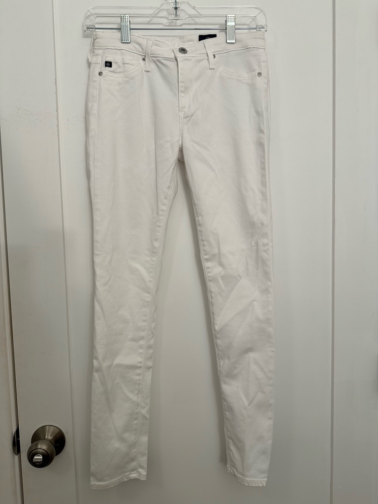 Ag Adriano Goldschmied Women's Skinny Jeans In White